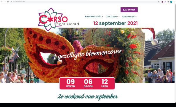 Webdesign voor Wordpress website Corso Frederiksoord